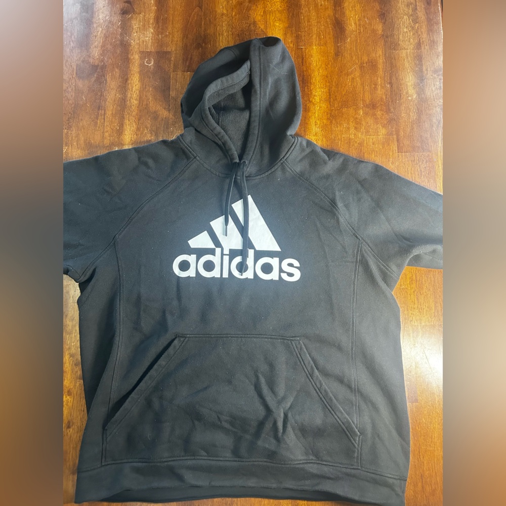 Adidas Unisex Black Hoodie